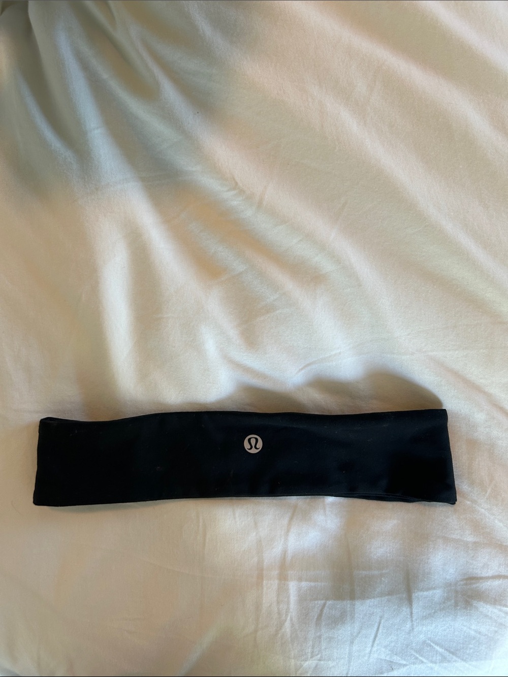 lululemon athletica Black Logo Stretch Headband